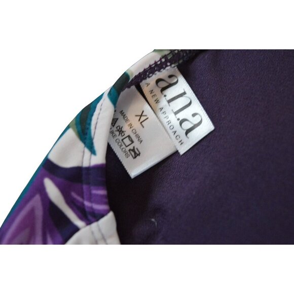 Ana Mix & Match Floral Print Halter Swim Top X Large - Picture 7 of 7